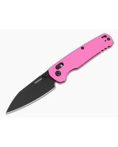 Kershaw Bel Air Pink Aluminum Reverse Tanto MagnaCut Black PVD Folding Knife (3.10" Blade) 6105PINK - KS-6105PINK 1