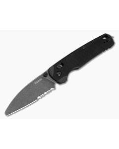 Kershaw Bel Air XL EMT Part Serrated Black G10 Folder - KS-6110EMT 1