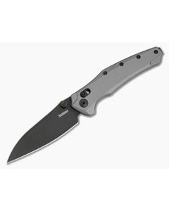 Kershaw Bareknuckle DuraLock Gray Aluminum MagnaCut Black PVD Folding Knife (3.50" Blade) 6777GRYBLK - KS-6777GRYBLK 1