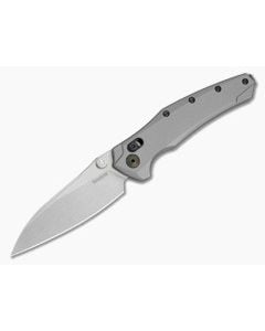 Kershaw Bareknuckle DuraLock Gray Aluminum MagnaCut Stonewash Folding Knife (3.50" Blade) 6777GRYSW - KS-6777GRYSW 1