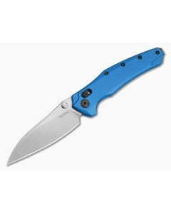 Kershaw Bareknuckle DuraLock Navy Blue Aluminum MagnaCut Stonewash Folding Knife (3.50" Blade) 6777NBSW - KS-6777NBSW 1