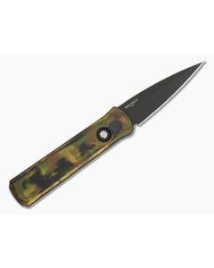 Protech Godson Auto Left Hand Woodland Camo Black DLC - PT-721-LH-WOODLAND 1