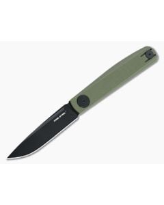 Real Steel Gslip Compact Black VG10 OD Green G10 Slip Joint 7866 - RS-7866 1