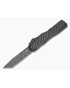 Kershaw Livewire OTF Damascus Tanto Carbon Fiber - KS-9000TCFDAM 1