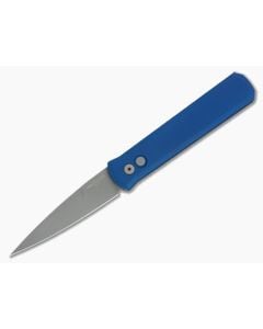 Protech Godfather Blue Handle Bead Blast 154CM Automatic 920-BLUE - PT-920-BLUE 1