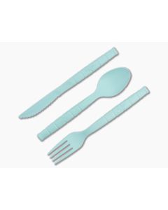 Kabar Knives Lunch Pal Utensil Set Teal/Frost 9939 - KA-9939 1