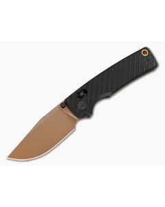 Vosteed Porcupine ModSwap Black G10 Crossbar Lock 154CM Copper Dune Folding Knife (3.08") - VSD-A3101 1