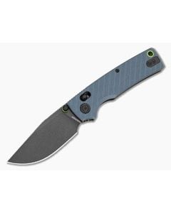Vosteed Porcupine ModSwap Blue G10 Crossbar Lock 154CM Blackwash Folding Knife (3.08") - VSD-A3102 1