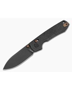 Vosteed Raccoon TiSlim Acid Wash Black Titanium S35VN Black Stonewash Folding Knife (3.18" Blade) A4509 - VSD-A4509 1