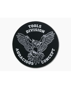 Audacious Concept Tool Division Owl Logo Aluminum Patch ALU-OWL-BLK - AC-ALU-OWL-BLK 1