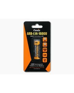 Fenix ARB-L14-1600U Rechargeable 14500 1600mAh 1.5V Protected Lithium Ion (Li-ion) Battery - FF-ARB-L14-1600U 1