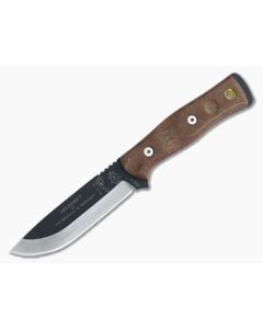 TOPS B.O.B. Fieldcraft Black 1095 Tan Canvas Micarta BROS-01 - TP-BROS-01 1