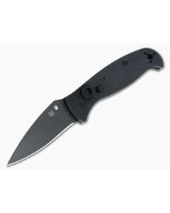 Spyderco Autonomy 2 All Black DLC Plain LC200N Black G10 Automatic Knife C165GPBBK2 - SP-C165GPBBK2 1