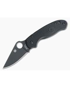 Spyderco Para 3 Lightweight Black FRN BD1N Black DLC Plain Edge C223PBBK - SP-C223PBBK 1