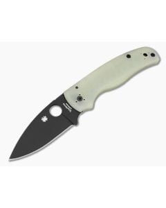 Spyderco Shaman Jade G10 Black DLC CPM M4 Folding Knife (3.58" Blade) Pre-Owned C229GM4PBK - SP-C229GM4PBK 1