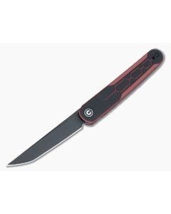 Civivi KwaiQ Liner Lock Burgundy (Red)/Black G10 Top Flipper Knife C23015-1 - CV-C23015-1 1