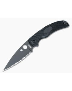 Spyderco Native Chief Lightweight Black Full Serrated C244SBBK - SP-C244SBBK 1