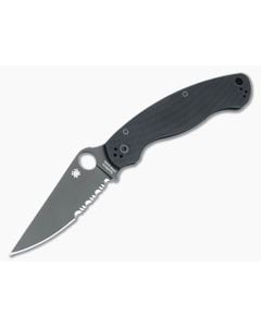 Spyderco Military 2 Black Part Serrated - SP-C36GPSBK2 1