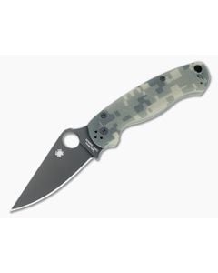 Spyderco Para Military 2 Black DLC S45VN Digital Camo G10 Compression Lock Folder C81GPCMOBK2 - SP-C81GPCMOBK2 1