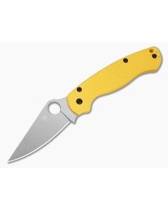 Spyderco Para Military 2 Lightweight Salt MagnaCut Yellow FRN Compression Lock Knife (3.47" Blade) C81PYL2 - SP-C81PYL2 1