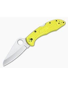 Spyderco Salt 2 Plain H2 Yellow FRN C88PYL2 - SP-C88PYL2 1