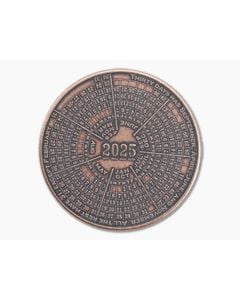 Shire Post Mint '25-'26 Calendar Coin Copper - SPM-CAL-25-26-CO 1