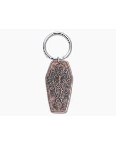 Shire Post Mint Memento Mori Coffin Coin Copper Keychain - SPM-COF-MEM-CO-K 1