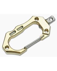 Tuff-Writer Polished Brass Carabiner with SS Swivel - TW-CRB-015 1