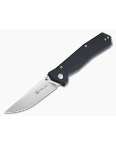 Steel Will Daitengu Liner Lock Satin D2 Black G10 Folder F11-01 - SW-F11-01 1
