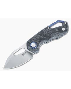 MKM Isonzo Marble Carbon Fiber Satin M390 Clip Point Vox Folder FX03M-3CM - MKM-FX03M-3CM 1