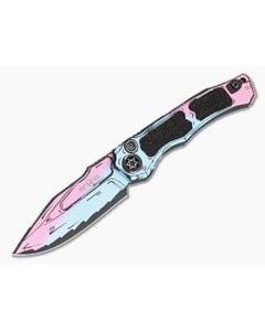 Heretic Wraith V4 Auto Cotton Candy Cel Shade Clip Point - HRT-H000-CS-CC 1