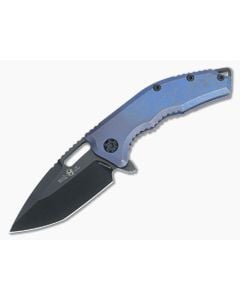 Heretic Medusa Manual Blue Titanium MagnaCut - HRT-H009-6A-TIBLU 1