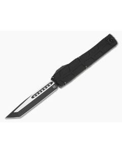 Heretic NYX V2 Tanto Proof Run Black Aluminum Magnacut Two Tone Black Tactical OTF Automatic Knife (3.62" Blade) H015-10A-T - HRT-H015-10A-T 1