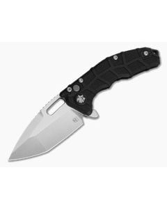 Heretic Martyr Manual Black Polymer MagnaCut Stonewash Button Lock Flipper (3.50" Blade) H057-2A - HRT-H057-2A 1