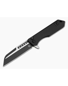 Heretic Jinn Button Lock Flipper Two Tone Black Magnacut - HRT-H213-10A-T 1