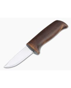 Helle Knives Spire 12C27 Stainless Dark Birch Blunt Tip Fixed Blade Knife - HLK-200006 1