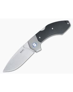MKM Mikita x Rumici Hero Stonewashed M390 Black G10 Advanced Back Lock Folder HR-GTBK - MKM-HR-GTBK 1