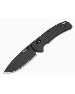 Reate Horizon X Drop Point Black Fatcarbon Glass Nitro-X7 Black PVD Crossbar Lock Knife (3.20" Blade) - RK-HRZN-X-10 1