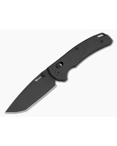 Reate Horizon X Tanto Black Fatcarbon Glass Nitro-X7 Black PVD Crossbar Lock Knife (3.20" Blade) - RK-HRZN-X-12 1