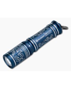 Olight i3E EOS Blue Porcelain Keychain Flashlight - OL-I3E-BP 1