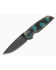 Protech TR-3 Integrity Relic Shipwreck Magnacut Black DLC Button Lock Spear Point Folding Knife (3.50") INT1106-SHIPWRECK - PT-INT1106-SHIPWRECK 1