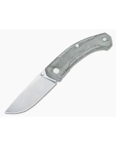 GiantMouse ACE Iona V2 Magnacut Liner Lock Green Canvas Micarta - GM-IONA-V2-GRN-CANVAS 1