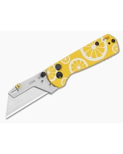 CJRB Boxer Yellow Lemon G10 Folding Utility Knife - CJRB-J1967-LM 1