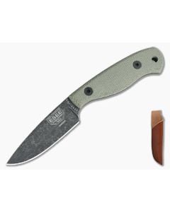 ESEE JG3 Black Oxide Micarta Leather Sheath - ESEE-JG3-BO 1