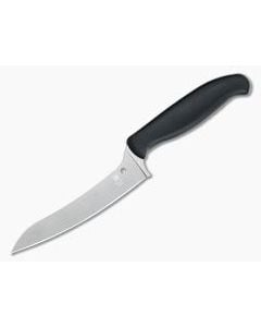 Spyderco Pointed Z-Cut Black Plain Edge Kitchen Knife K14PBK - SP-K14PBK 1