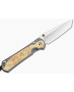 Chris Reeve Large Sebenza 31 Left Hand Tanto Box Elder - CRK-L31-1133-002 1