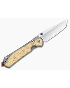 Chris Reeve Large Sebenza 31 Left Hand Tanto Box Elder MIM Clip Rust Lanyard - CRK-L31-1133-173-001 1