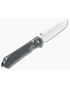 Chris Reeve Large Sebenza 31 Left Hand Tanto Black Micarta - CRK-L31-1229 1