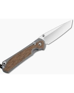Chris Reeve Large Sebenza 31 Left Hand Tanto Natural Micarta Glass Blasted - CRK-L31-1235 1