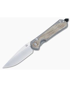 Chris Reeve Large Sebenza 31 Glass Blasted Natural Micarta - CRK-L31-1660 1